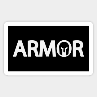 Armor artistic text design Sticker